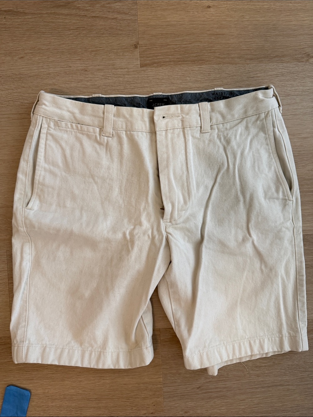 Jcrew Men's Cream Chino Shorts - Lightweight Casual Shorts